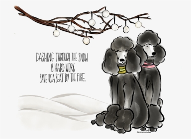 Transparent Poodle Dog Clipart - Standard Poodle Cartoon, HD Png Download, Free Download