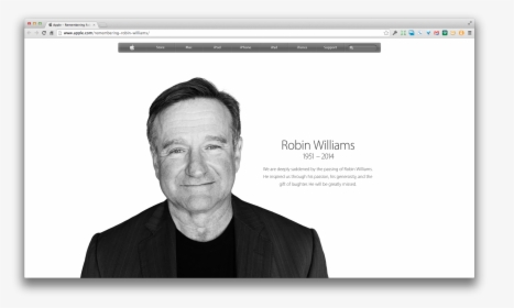 Robin Williams Apple, HD Png Download, Free Download