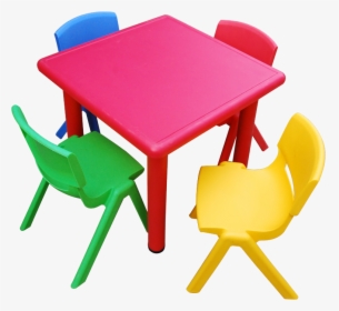 Kids Set Table Png - Kindergarten Chairs And Tables, Transparent Png, Free Download