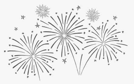Fireworks Celebration Png Pic - Celebrate Black And White, Transparent Png, Free Download