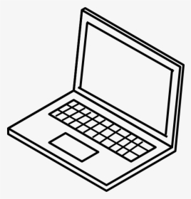 Laptop Clip Art At Clker Com Vector - Laptop Black And White Clip Art, HD Png Download, Free Download