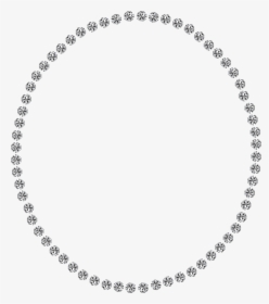 Diamonds Decoration Png Image - Circle With Border Png, Transparent Png, Free Download