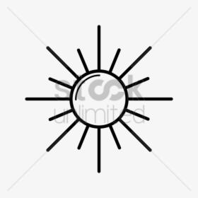 Free Download Sun Outline Icon Clipart Computer Icons - Small Sun Clipart Black And White, HD Png Download, Free Download
