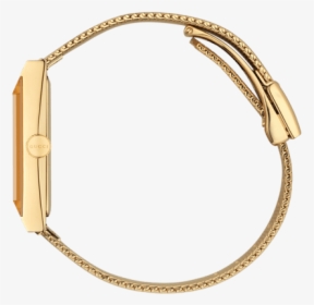 Gucci G-frame 34mm Yellow Gold Mesh Watch Side - Watch, HD Png Download, Free Download