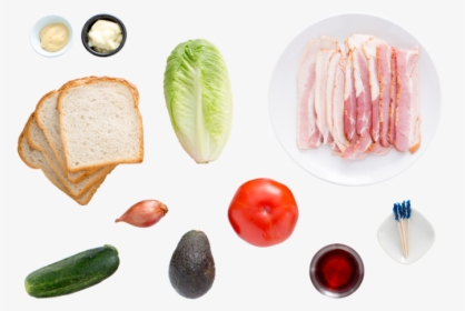 Classic B - L - T - Sandwiches With Tomato, Avocado - Natural Foods, HD Png Download, Free Download