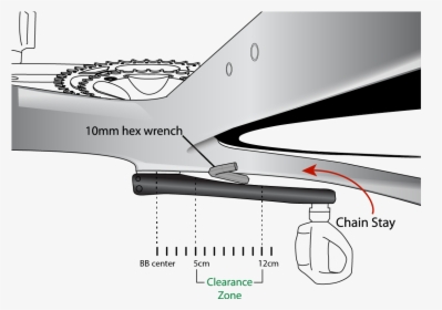 Crank Arm Chainstay Clearance, HD Png Download, Free Download