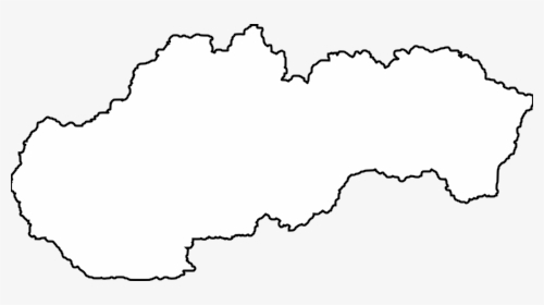 Line Art,angle,area - Outlines Of Slovakia, HD Png Download, Free Download