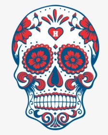 Transparent Day Of The Dead Skull Png - Dia De Los Muertos Skull Png, Png Download, Free Download