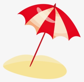 Cartoon Beach Clip Art Parasol Transprent Png Transparent - Parasol Png, Png Download, Free Download