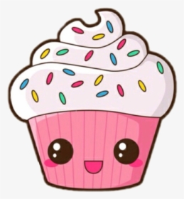 Sweet Clipart Kawaii - Dibujos De Cupcakes Kawaii, HD Png Download, Free Download