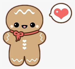 Transparent Gingerbread Cookie Png - Cartoon Cute Gingerbread Man, Png Download, Free Download