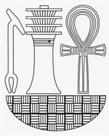 Was, Djed, Ankh From Old Egypt - Sketch A Key Artifact Relating To David, HD Png Download, Free Download