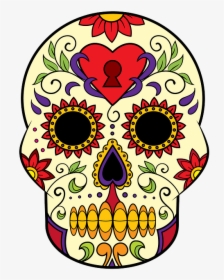 Day Of The Dead Skull Clipart, HD Png Download, Free Download