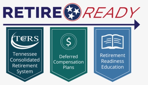 Retirereadytn Logo With Three Component Flags - Emblem, HD Png Download, Free Download