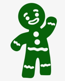 Silhouette Gingerbread Man Vector, HD Png Download, Free Download