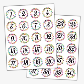 Confetti Numbers, HD Png Download, Free Download