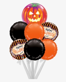 7 Balloons Bigger Bouquet Happy Retirement Inflated - Halloween Balloons Transparent, HD Png Download, Free Download