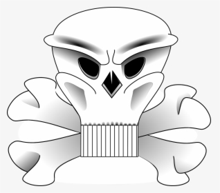 Crossbones Skull Danger Free Picture - Skull And Crossbones, HD Png Download, Free Download