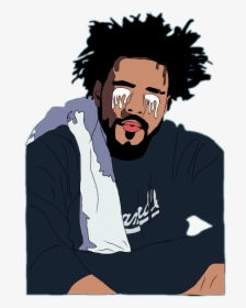 #cartoons #dreamville #coleworld #jcole #freetoedit - J Cole Cartoon Drawings, HD Png Download, Free Download