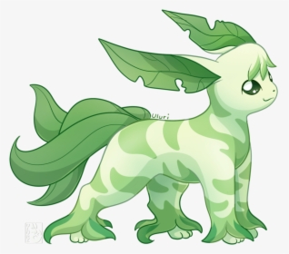 Ulur Dog Breed Green Dog Like Mammal Mammal Plant Vertebrate - Pokemon Beta Leafeon, HD Png Download, Free Download
