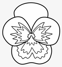 Pansies Cliparts - Pansy Flower Clip Art, HD Png Download, Free Download