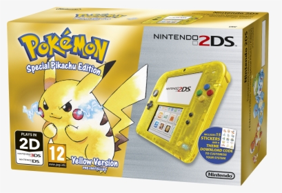 Nintendo 2ds Edicion Pikachu, HD Png Download, Free Download