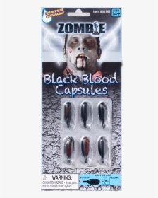 Zombie Black Blood Capsules - Black Blood Capsules, HD Png Download, Free Download