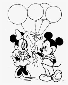 Mickey And Minnie Colouring Page, HD Png Download, Free Download