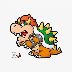 Paper Bowser Clipart , Png Download - Paper Bowser, Transparent Png, Free Download