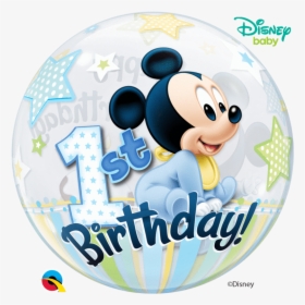 22 - 1st Birthday Mickey Mouse Balloons, HD Png Download, Free Download