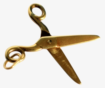 Transparent Gold Scissors Png - Gold Vintage Scissors, Png Download, Free Download