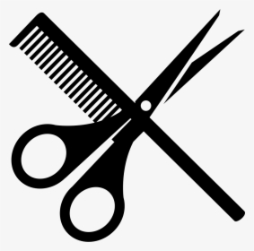 Barber Scissors Png Transparent Background - Scissors And Comb Icon, Png Download, Free Download