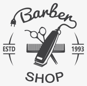 Clipper Shop Hairstyle Hairdresser Sign Hair Barber - Barber Logo, HD Png Download, Free Download