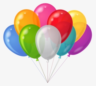 Bunch Transparent Colorful Balloons Clipart - Balloons Clip Art, HD Png Download, Free Download