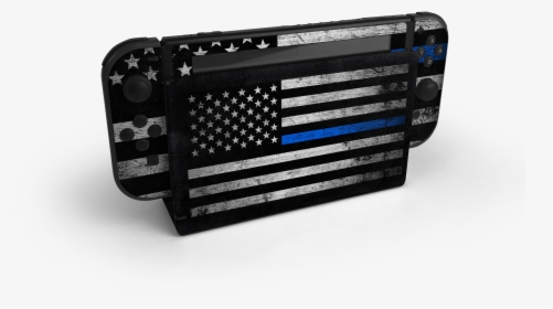 Nintendo Switch Thin Blue Line Skin Decal Kit"  Class="lazyloaded"  - Grille, HD Png Download, Free Download