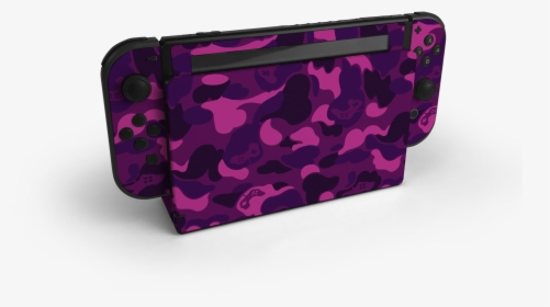Nintendo Switch Purple Game Camo Skin Decal Kit"  Class="lazyloaded"  - Coin Purse, HD Png Download, Free Download