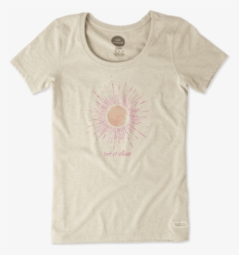 Women"s Watercolor Let It Shine Sun Crusher Scoop Tee - Active Shirt, HD Png Download, Free Download
