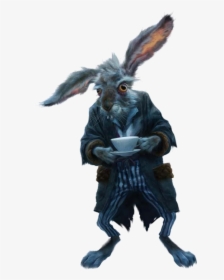 Transparent Hare Png - Alice In Wonderland Rabbit Tim Burton, Png Download, Free Download