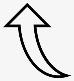 Curved Arrow Pointing Up - Icon Arrow Pointing Up, HD Png Download, Free Download