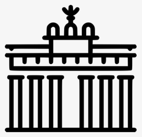 Brandenburg Gate - Berlin Brandenburg Gate Icon, HD Png Download, Free Download