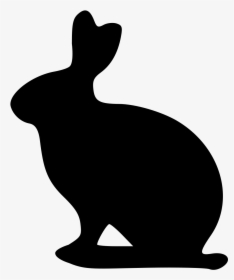 Rabbit Silhouette 27, Buy Clip Art - Bunny Silhouette Transparent, HD Png Download, Free Download