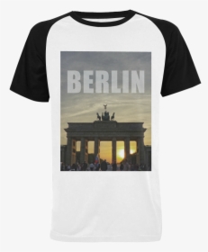 Berlin Brandenburg Gate Sunset 02 Men"s Raglan T-shirt - Gibson Es 335 T Shirt, HD Png Download, Free Download