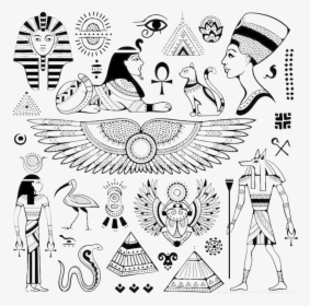 Transparent Egyption Clipart - Egyptian Symbols, HD Png Download, Free Download