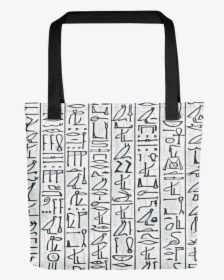 Chocolate Ancestor, Llc- Egyptian Hieroglyphics White/black - Shoulder Bag, HD Png Download, Free Download