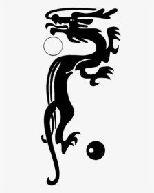 Chinese Dragon Silhouette - 龙 矢量 图, HD Png Download, Free Download
