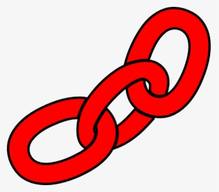 Red Chain Links Clipart - Clip Art Chain Links, HD Png Download, Free Download