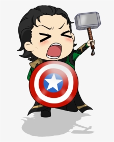 Collection Of Free Loki Drawing Avengers Download On - Chibi Loki Fan Art, HD Png Download, Free Download