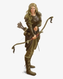 Drawn Elf Dnd - Dungeon And Dragons Female Ranger, HD Png Download, Free Download