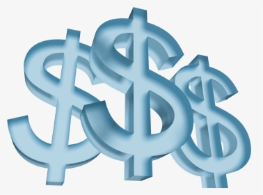 Blue Dollar Signs Transparent, HD Png Download, Free Download