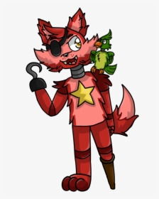 Rockstar Drawing Foxy - Rockstar Foxy By Fanart, HD Png Download, Free Download